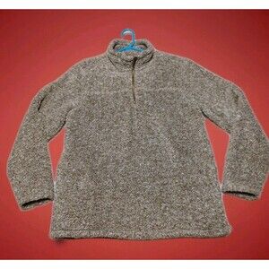 Alpine Sherpa Men’s Medium Quarter Zip Pullover Sweater Fleece Jacket Coat M